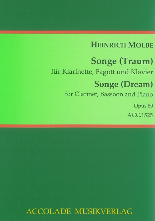 H. Molbe(1835-1915): Traum d-moll op. 80<br>Trio fr Klarinette, Fagott + Klavier