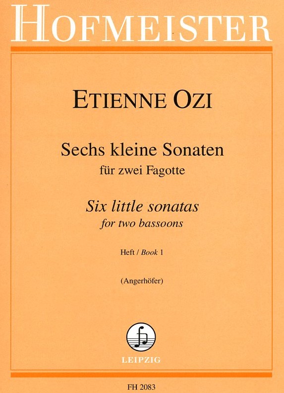 E. Ozi: Sechs kleine Sonaten fr<br>2 Fagotte - Band 1