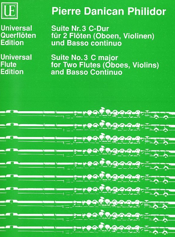 P. Danican-Philidor: Suite Nr. 3 - C-Dur<br>für 2 Oboen (Flöten, Vl.)  + BC