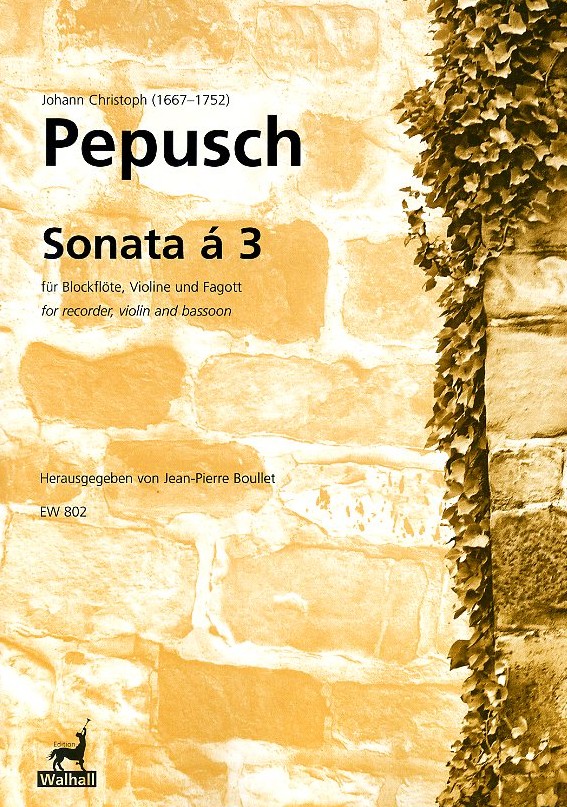 J.Chr. Pupusch: Sonata a 3 - Flöte(Oboe)<br>Violine + Fagott