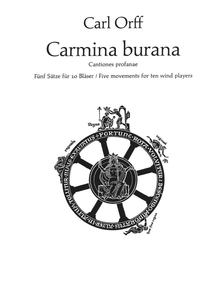C. Orff: Carmina Burana - gesetzt fr<br>10 Holzblser - Partitur