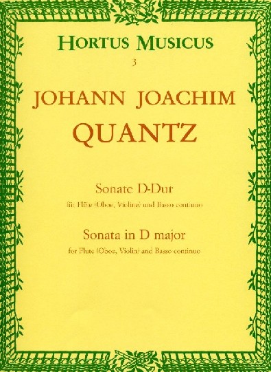 J.J. Quantz: Sonate D-dur f. Flöte(Oboe<br>Violine) + BC