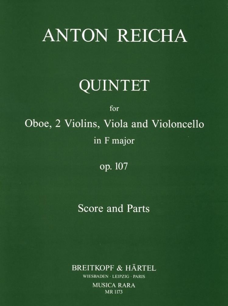 A. Reicha: Quintett F-Dur op. 107<br>Oboe, 2 Violinen, Viola + Vc.