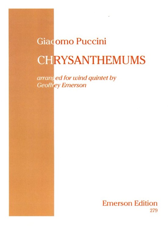 G. Puccini: &acute;Chrysanthemums&acute; - ges.<br>für Holzbläserquintett - Simmen