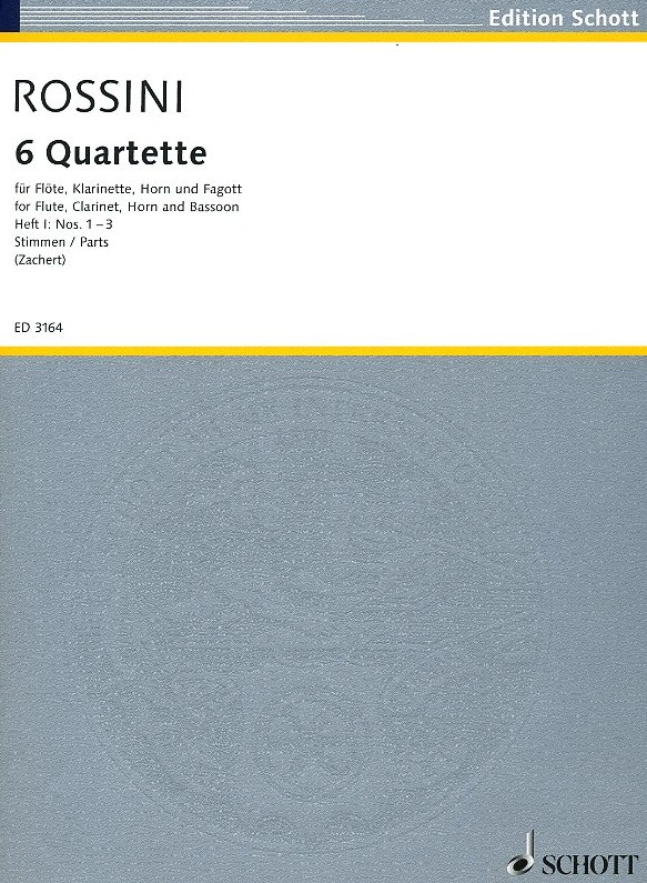 Rossini: Sechs Quartette für Holzbläser<br>Bd. I - No. 1-3