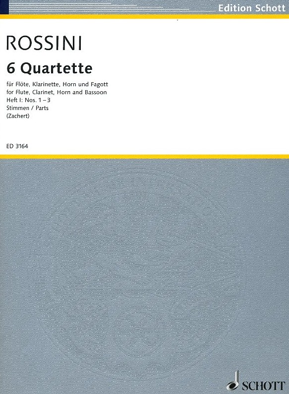 Rossini: Sechs Quartette fr Holzblser<br>Bd. I - No. 1-3