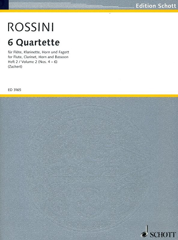 Rossini: Sechs Quartette fr Holzblser<br>Bd. II - No. 4-6