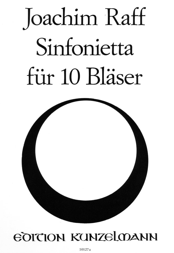 J. Raff: Sinfonietta op. 188 für<br>10 Holzbläser - Stimmen
