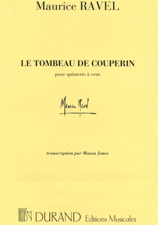 M. Ravel: &acute;Le Tombeau de Couperin&acute;<br>bearb. für Holzbläserquintett /Stimmen