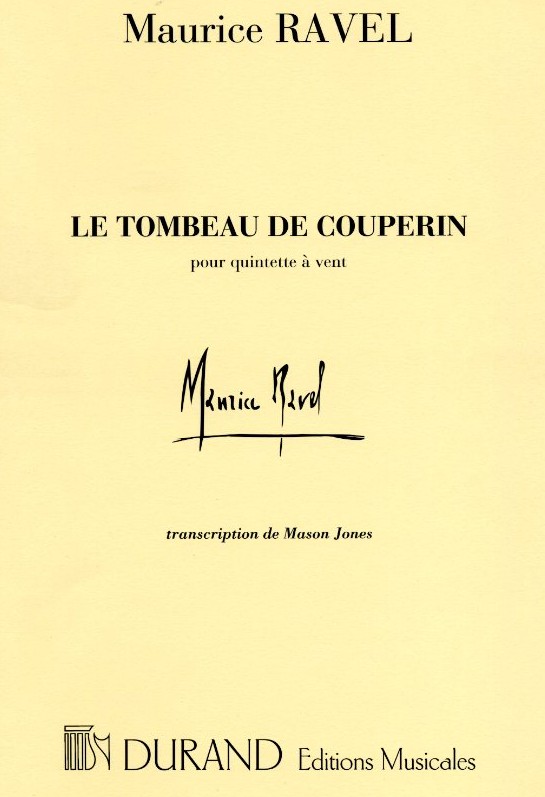 M. Ravel: &acute;Le Tombeau de Couperin&acute;<br>bearb. für Holzbläserquintett /Partitur