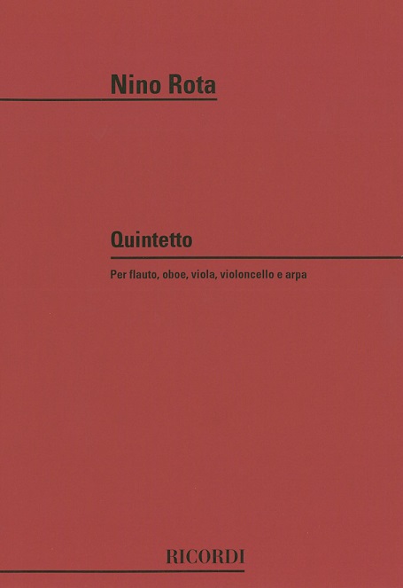 N. Rota: Quintett fr Flte, Oboe,<br>Viola , Cello - Harfe - Partitur
