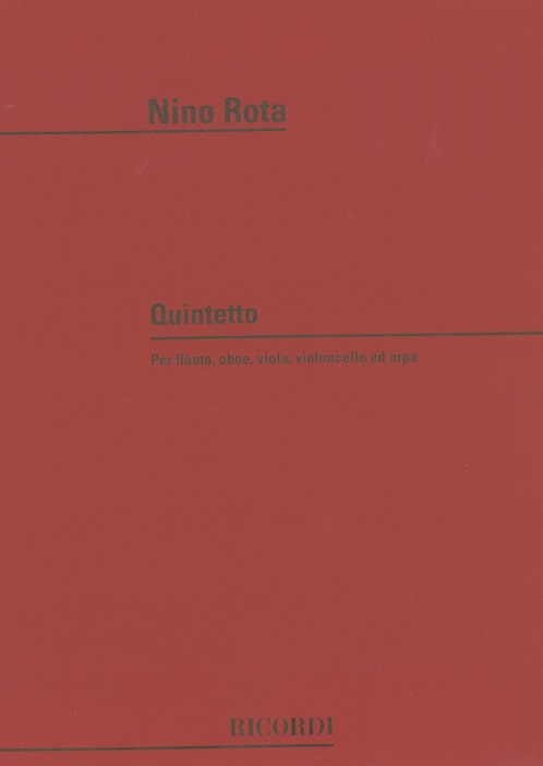 N. Rota: Quintett fr Flte, Oboe,<br>Viola , Cello - Harfe - Stimmen