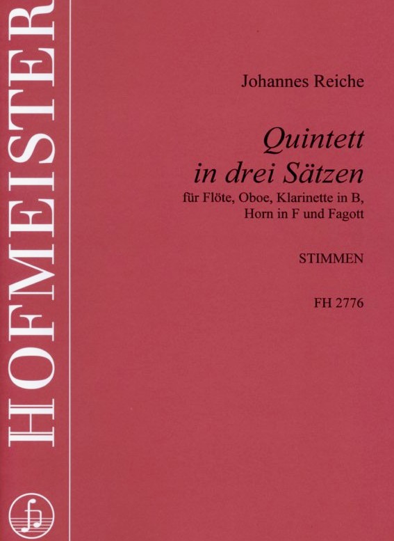 J. Reiche: Quintett in 3 Sätzen<br>für Holzbläserquintett
