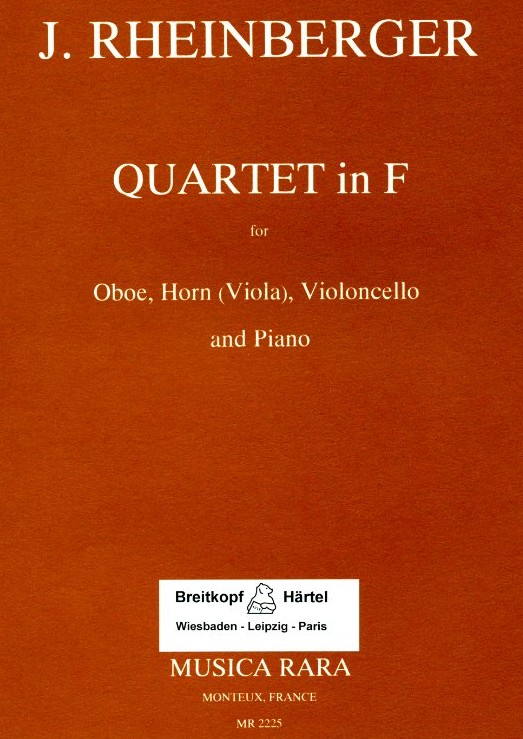 J. Rheinberger: Quartett F-Dur fr<br>Oboe, Horn, V.cello + Klavier