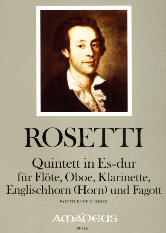 A. Rosetti: Quintett Es-Dur für Flöte,<br>Oboe, Engl. Horn, Klarinette + Fagott