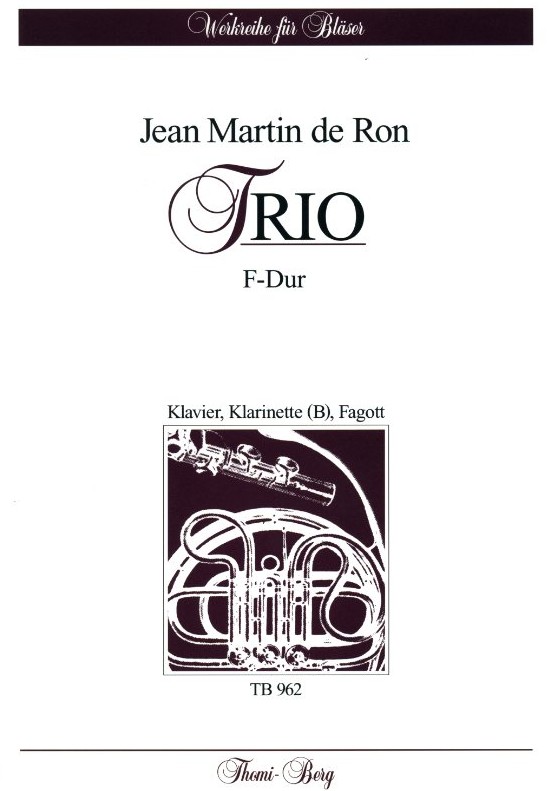 J.M. de Ron(1789-1817): Trio F-Dur<br>fr Klarinette, Fagott + Klavier