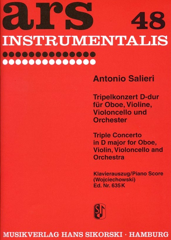 A. Salieri: Konzert D-Dur für Oboe,<br>Violine + V.cello - KA