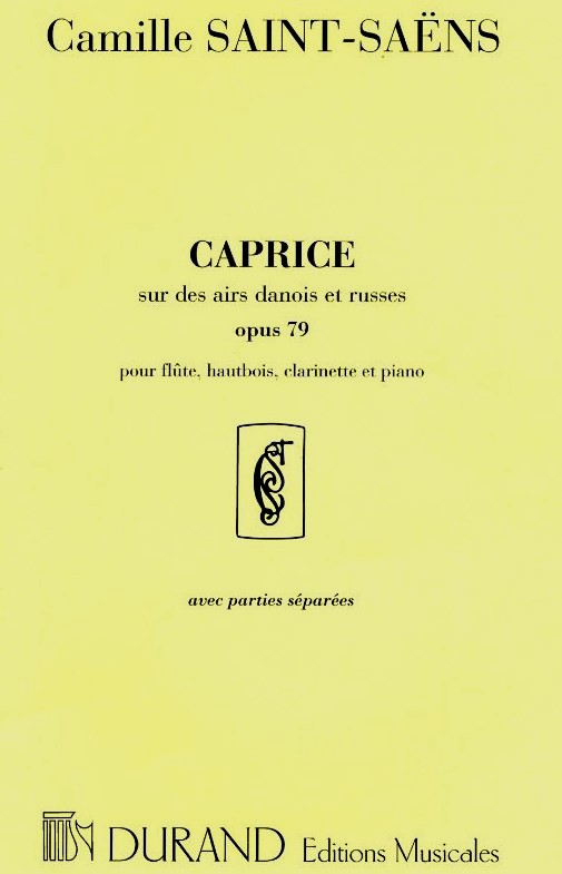 C. Saint Saens: Caprice sur des airs<br>op. 79 - Qfl, Ob, Klar, Klavier