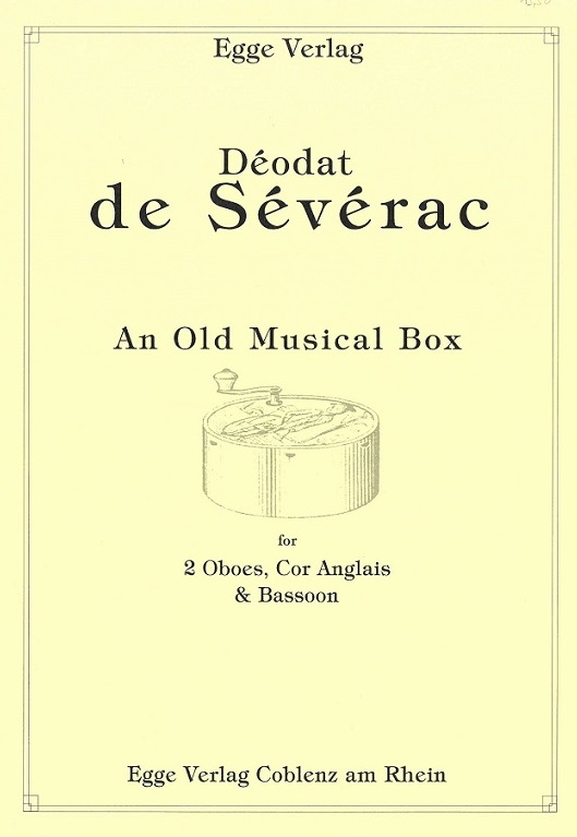D.de Severac(1872-1921): An Old Music Bo<br>für 2 Oboen, Engl. Horn + Fagott