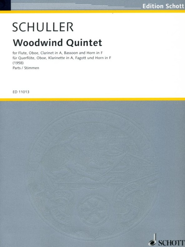 G. Schuller(*1925): Quintett (1958)<br>Holzblasquintett - Stimmen