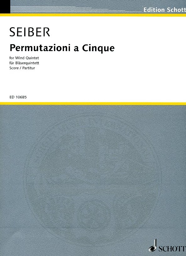M. Seiber: &acute;Permutationi per Quintetti&acute;<br>Holzbläserquintett - Partitur