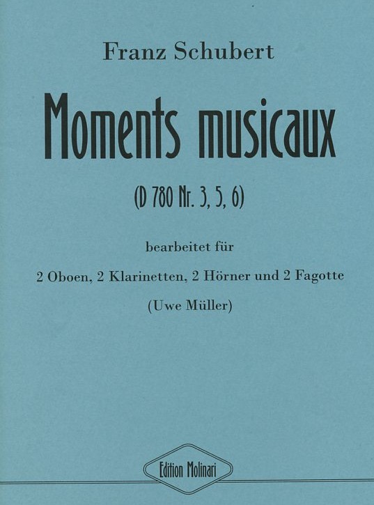 F. Schubert: Moments musicaux<br>(D 780 no.3,5,6) Bläseroktett