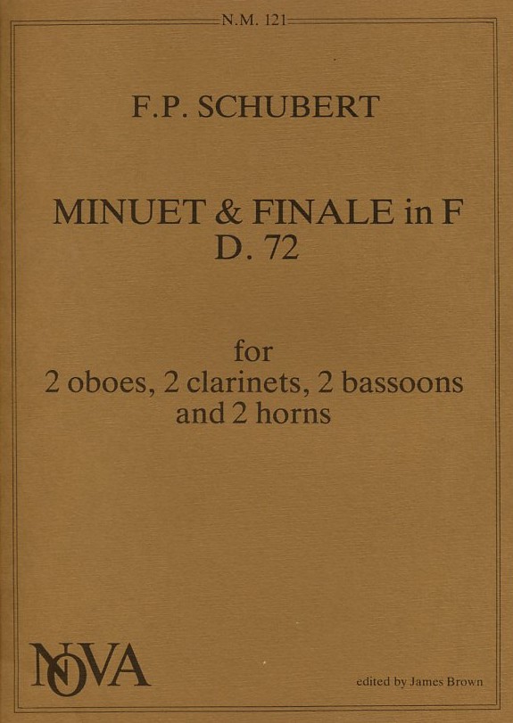 F. Schubert: Menuet und Finale - F-Dur<br>D 72 - fr Holzblseroktett