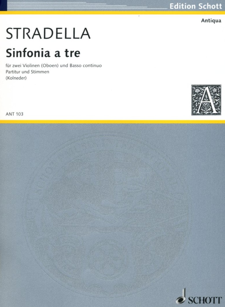 A. Stradella: Sinfonia a tre<br>für 2 Oboen + BC