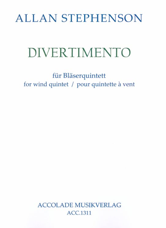 A. Stephenson(*1949): Divertimento<br>fr Blserquintett - Stimmen + Partitur
