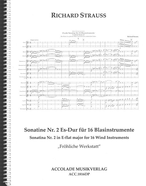 R. Strauss: Sonatine No. 2 Es-Dur<br>"Fröhliche Werkstatt" - 16 Bläser / Diri