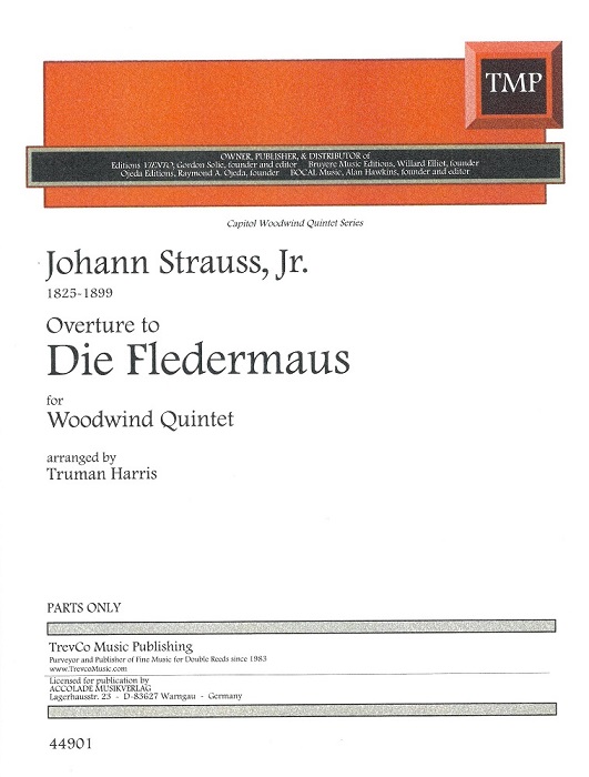 J. Strauss: Die Fledermuss -Overture<br>Holzblserquintett /Stimmen -arr. T. Har