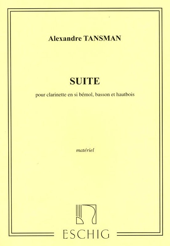 A. Tansman: Suite (1949) fr<br>Oboe, Klarinette + Fagott - Stimmen