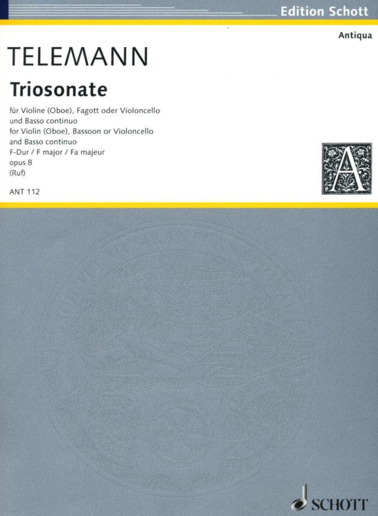G.Ph. Telemann: Triosonate F-Dur op. 8<br>Oboe, Fagott + BC