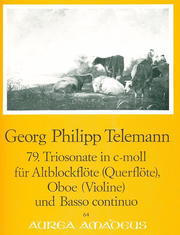 G.Ph. Telemann: 79. Triosonate<br>c-moll TWV 42:c7 - für Oboe, Altbfl.+BC