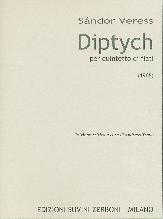 S. Veress(1907-1992): &acute;Diptych&acute; (1968)<br>für Holzbläserquintett / Partitur