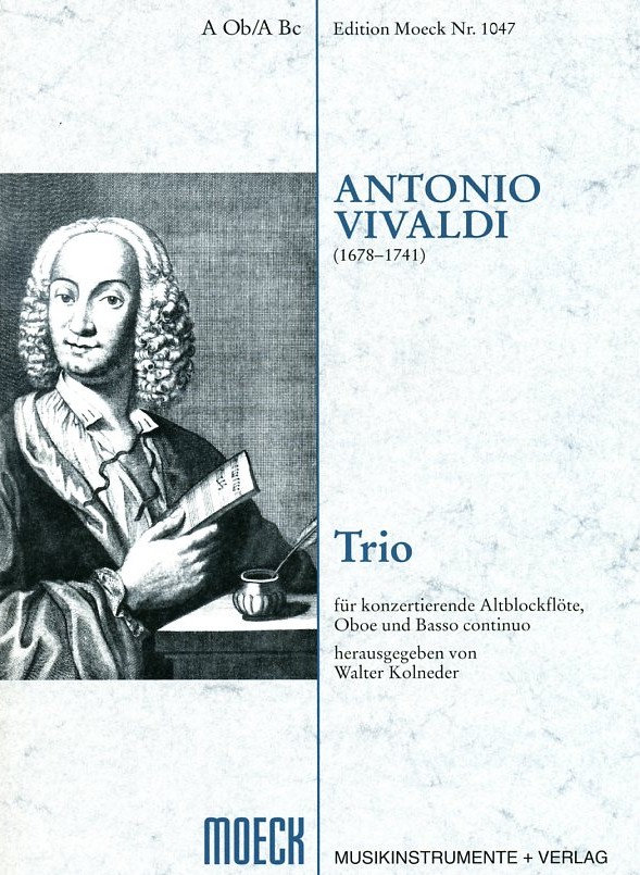 A. Vivaldi: Triosonate g-moll F XII/4<br>RV 103 für Flöte, Oboe + BC /Moeck