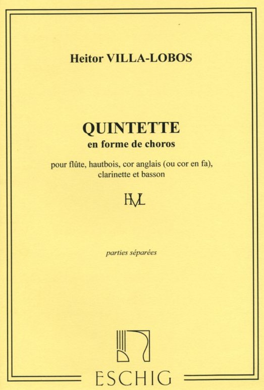 H. Villa-Lobos: Quintette en forme de<br>choros (rev. 1958) - Stimmen