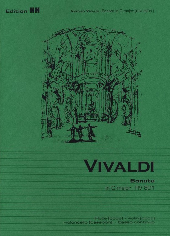 A. Vivaldi: Sonate C-Dur RV 801 für<br>Flöte (Ob), Viol. (Ob), Fag (Vc) + BC