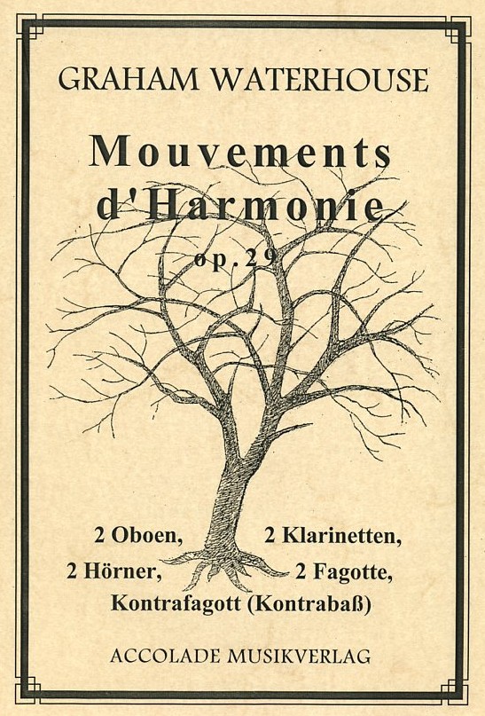 G. Waterhouse: &acute;Mouvements d&acute; Harmonie&acute;<br>op. 29 - Blseroktett + Kontrafagott