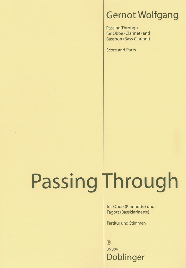 G. Wolfgang: Passing Through<br>für Oboe + Fagott