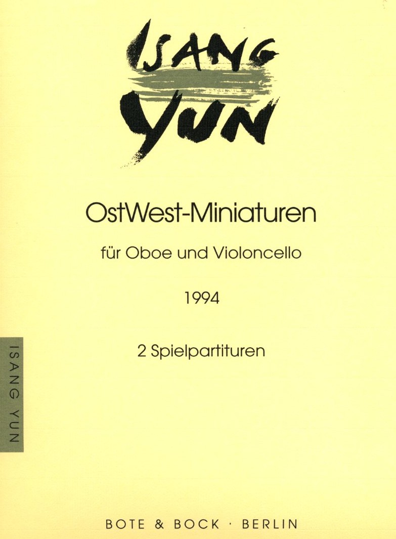 I. Yun: Ost-West Miniaturen für<br>Oboe und Cello