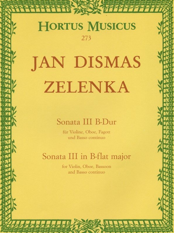 J.D. Zelenka: Triosonate III B-Dur<br>fr 2 Oboen, Fagott + BC