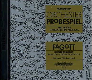 2 CD&acute;s zu Orchesterprobespiel Fagott<br>nach Rinderspacher
